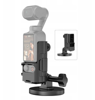 Strehë magnetike për kamerë Puluz PU724B, për DJI Osmo Pocket 3 dhe GoPro, me dorezë, e zezë