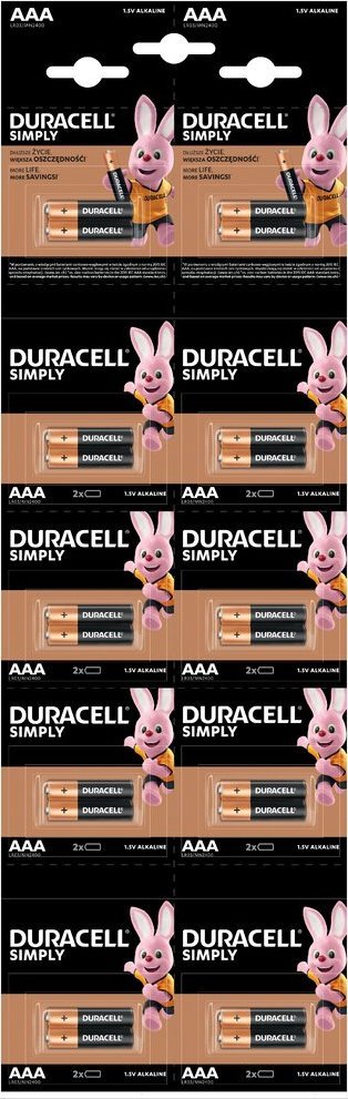 Bateri alkaline Duracell HBDC LR03 AAA, 1.5V, paketim 20 copë