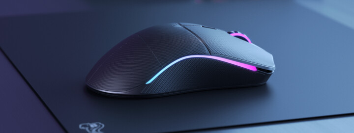 Shtresa për maus Glorious Model O Grip Tape, të zeza