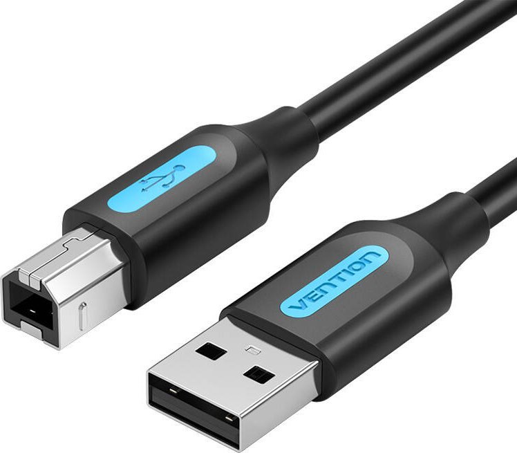 Kabllo printeri Vention USB 2.0 në USB B, 5m, PVC, i zi