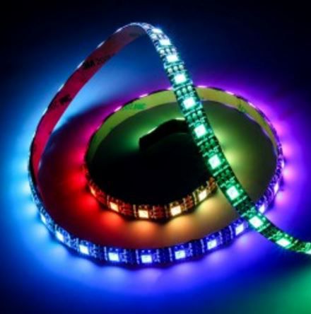 Shirit LED Lamptron RGB, 1m, me telekomandë