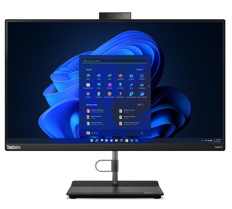 Kompjuter All-in-One Lenovo ThinkCentre neo 30a, 23.8", Intel Core i5-1240P, 8GB RAM, 256GB SSD, i zi