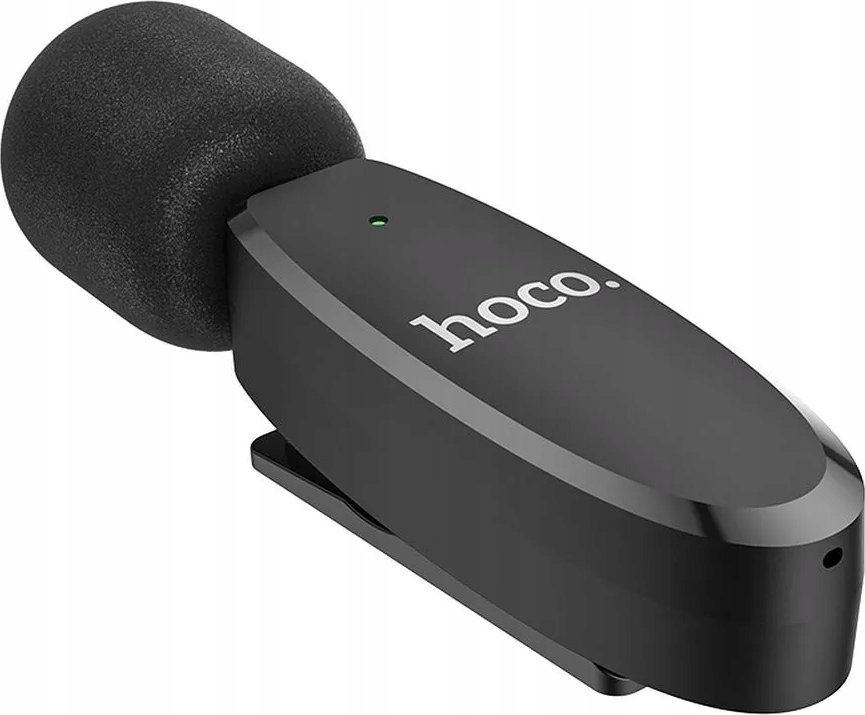Mikrofon pa tela Hoco L15, për iPhone, lidhje Lightning, i zi