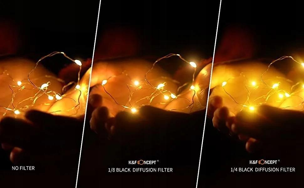 Filter difuzioni K&F Concept, Nano-X Black Mist Pro 1/8, 55 mm