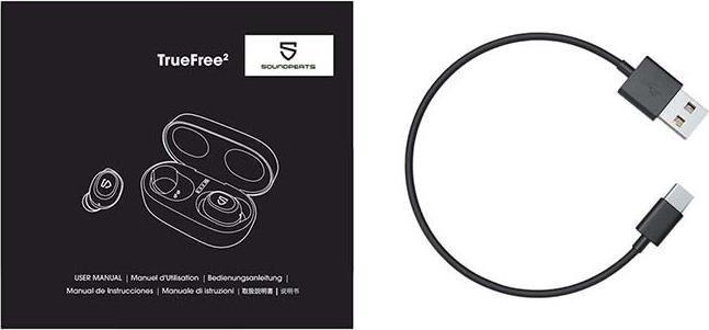 Kufje me valë Soundpeats TrueFree2, të zeza