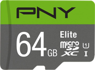 Kartë memorie PNY, MicroSDXC, Klasa 10/ UHS-I/U1/ A1, 64 GB