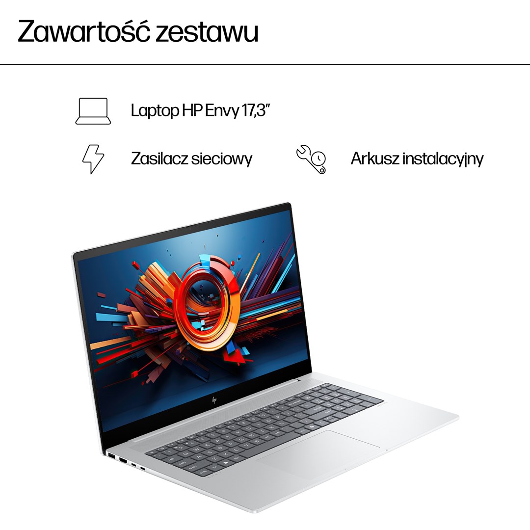 Лаптоп HP ENVY 17-da0004nw, 17.3", Intel 155H, 16 GB RAM, 1 TB SSD, i argjendtë