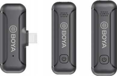 Mikrofon wireless BOYA BY-WM3T2-D2, 2.4 GHz, për smartphone, i zi