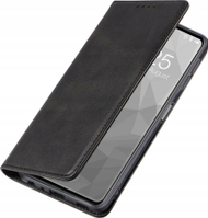 Këllëf portofol Marv për Samsung Galaxy A06 5G, lëkurë eko, me magnet, i zi