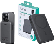 Power bank Aukey MagFusion Slim, 10000mAh, 20W, gri