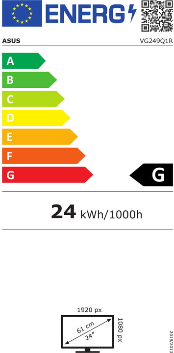 Monitor ASUS VG249Q1R - 24'' LED