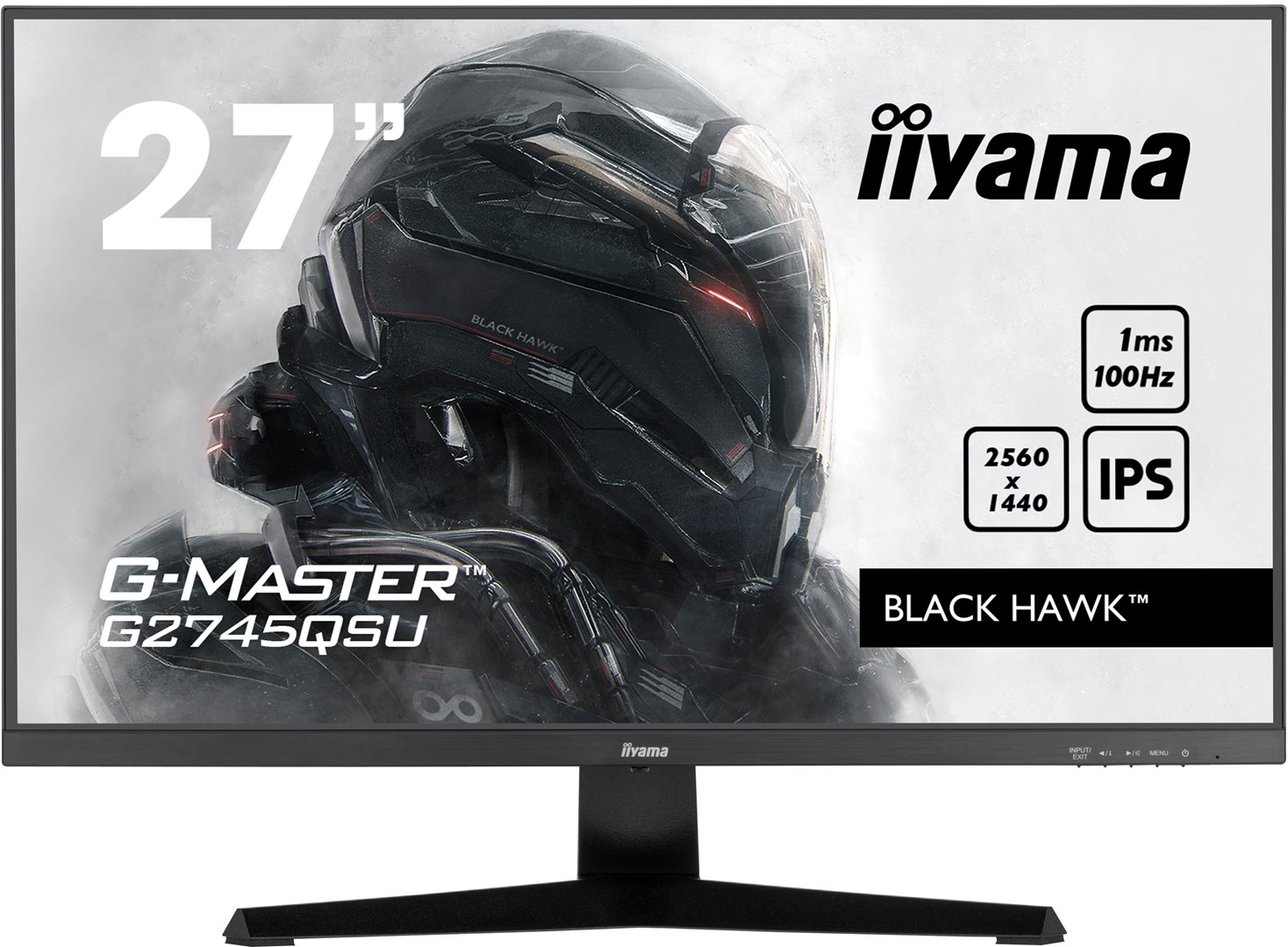 Monitor iiyama G-MASTER G2745QSU-B1, 27", 2560 x 1440, Dual WQHD, 100 Hz, i zi