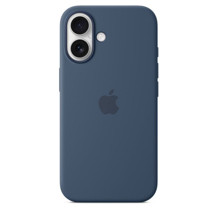 Apple iPhone 16 Silicone Case with MagSafe, Denim