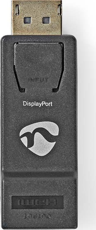 Adaptues DisplayPort në HDMI, DP mashkull në HDMI femër, 1080p, i zi
