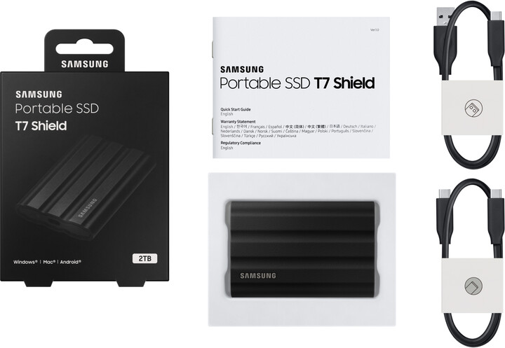 Disk i jashtëm Samsung T7 Shield, 4TB, i zi