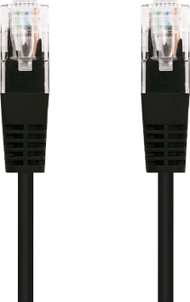 Kabllo rrjeti C-TECH Patchcord Cat5e, UTP, 5m, e zezë