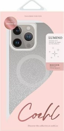 Mbështjellës telefoni UNIQ Coehl Lumino, për iPhone 16 6.1", magnetik, argjendtë