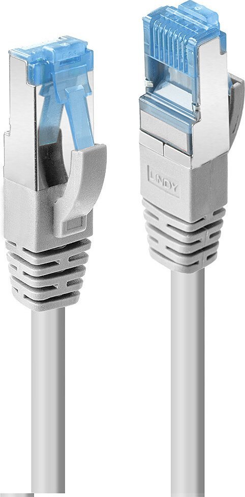 Kabllo rrjeti Lindy Patch Cable Cat.6A S/FTP, 15m, gri