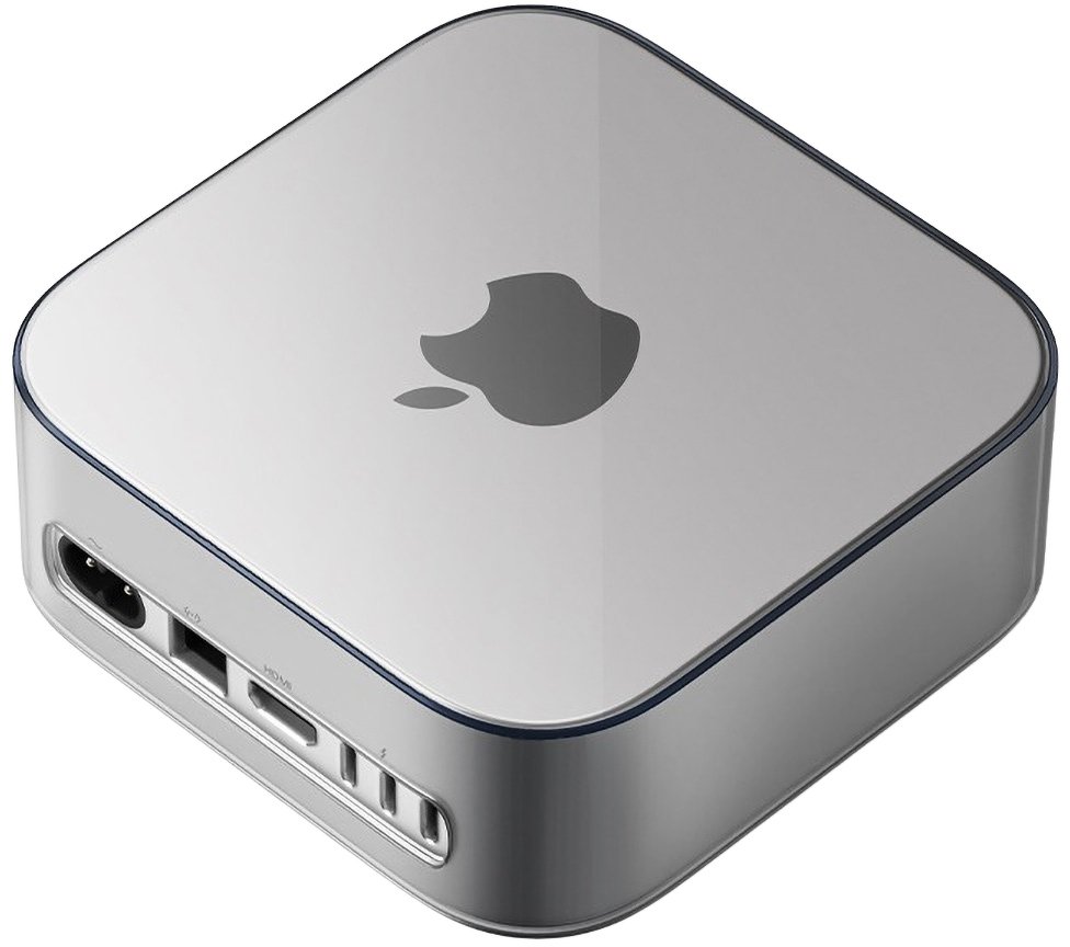 Силиконска навлака ORICO за Mac Mini M4 M4 Pro, отпорна на удари, отпорна на гребнатини, сива