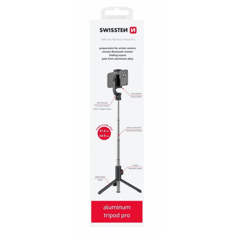 Swissten Bluetooth Smartphone Tripod