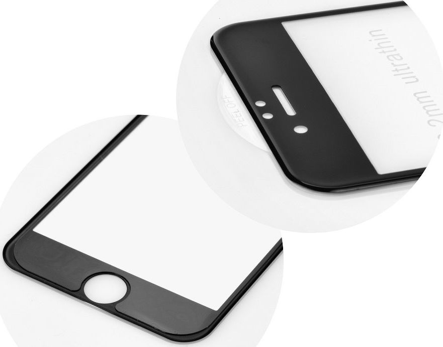 Mbrojtës ekrani Partner Tele.com 5D, xham i temperuar, për iPhone 6G/6S Plus, i zi
