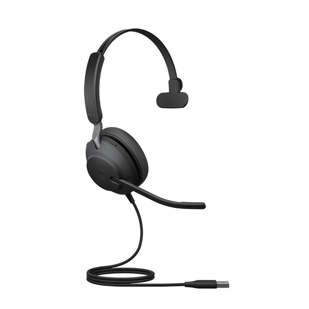 Kufje Jabra Evolve2 40 USB-A, Bluetooth, të zeza