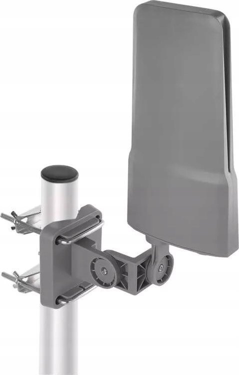Antena e jashtme EMOS VILLAGE FLIPP V200, DVB T2, DAB, filtër LTE 4G 5G, gri