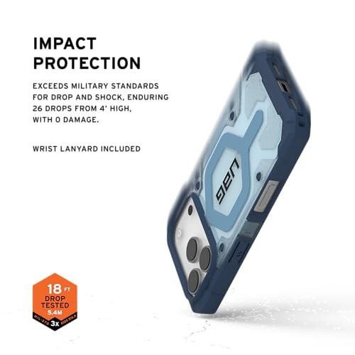 Këse telefoni URBAN ARMOR GEAR UAG Pathfinder për iPhone 17 Pro, MagSafe, transparente me rrip dore