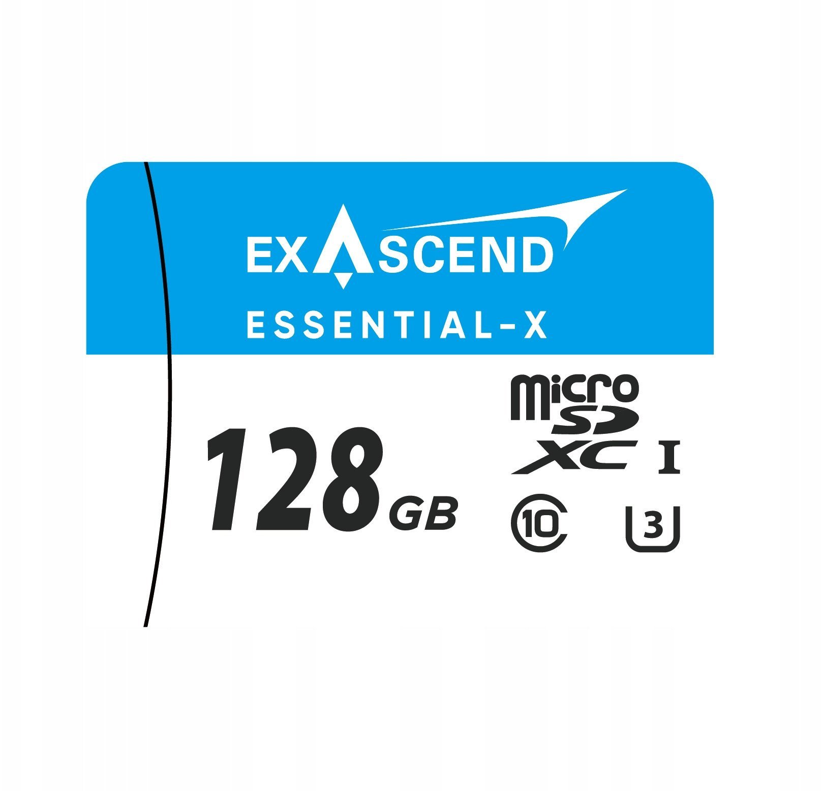 Kartë memorie Exascend Essential X microSD, 128GB, UHS I U3