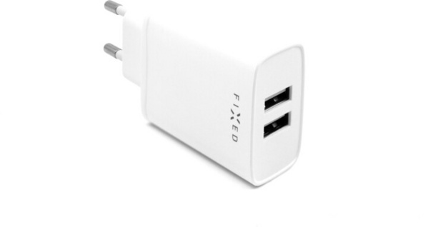[OUTLET] Karikues FIXED, 2xUSB-A, Smart Rapid Charge, 15W, i bardhë