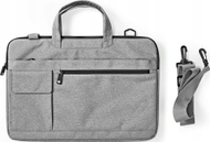 Çantë laptopi Nedis, 15-16", me rrip shpatulle, gri e errët