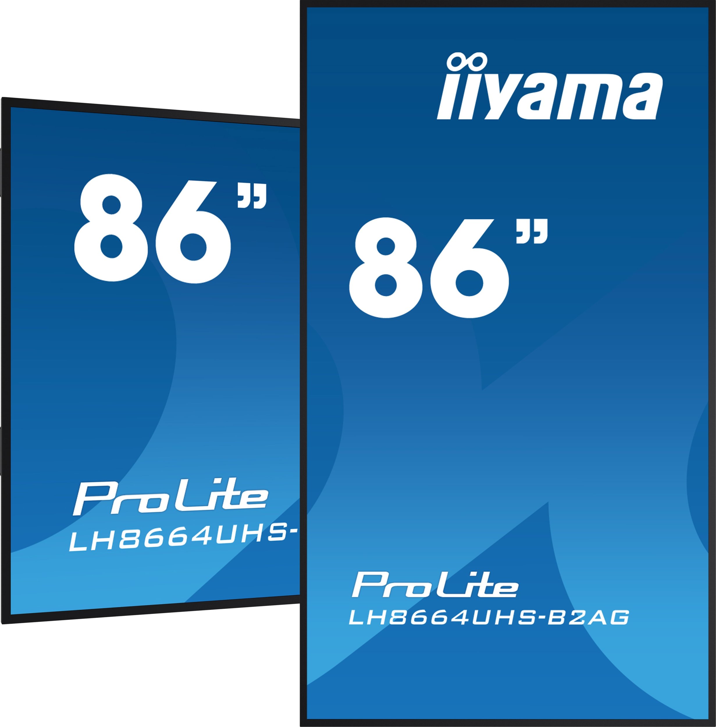 Дигитален сигнален екран Iiyama ProLite LH8664UHS B2AG, 86\", 4K Ultra HD, 500 cd/m², црн