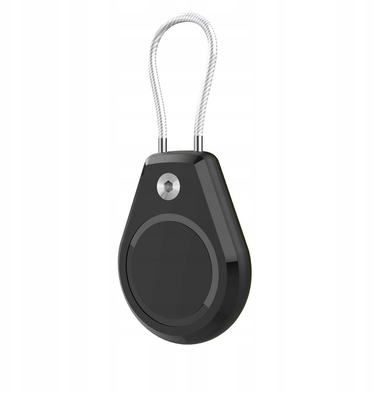 Mbrojtëse Hurtel për Apple AirTag, kabllo çeliku, rezistente ndaj ujit IPX8, e zezë