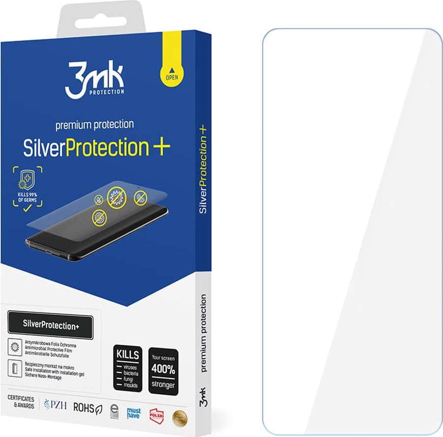 Заштитна фолија 3MK Silver Protect Plus, антимикробна, за Samsung Galaxy S22 Plus, транспарентна