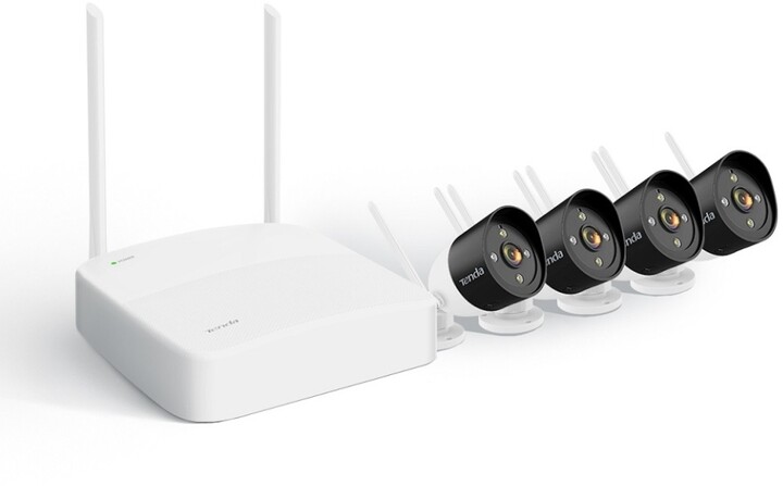 Set sigurie Tenda K4W-3TC Video 2K - NVR 4-channels + 4x kamera IP