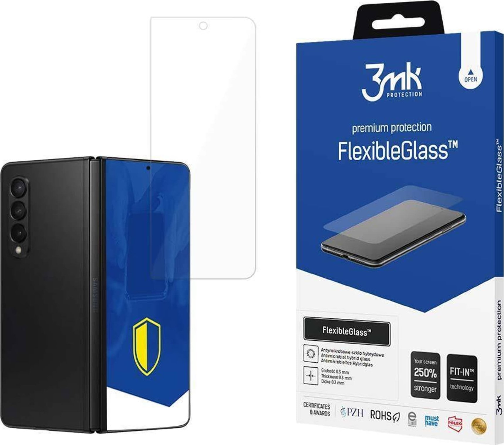 Mbrojtës ekrani 3MK FlexibleGlass për Samsung Galaxy Z Fold5, xham hibrid, rezistent ndaj gërvishtjeve