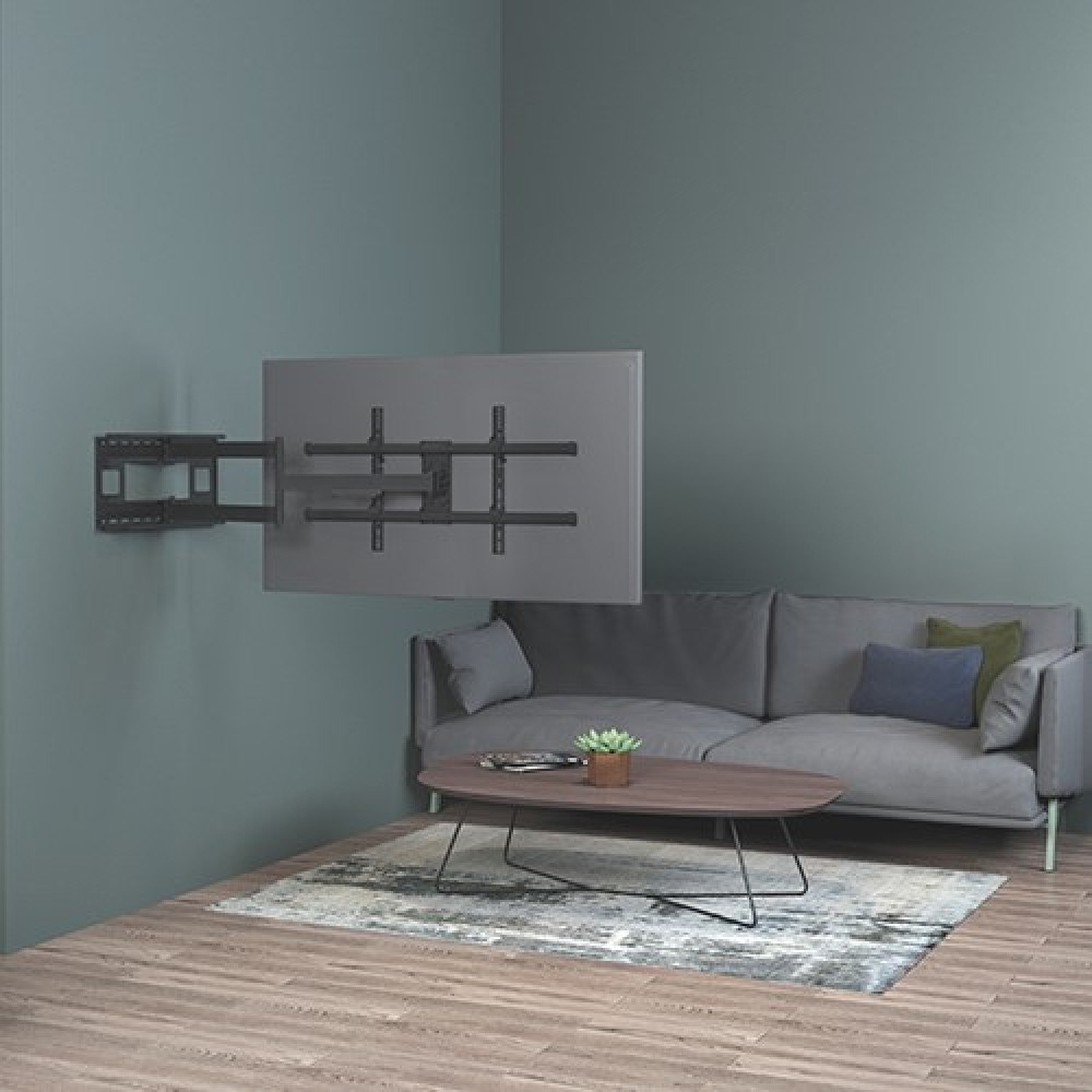 Mbajtëse muri për TV Techly, 43-80", e zezë