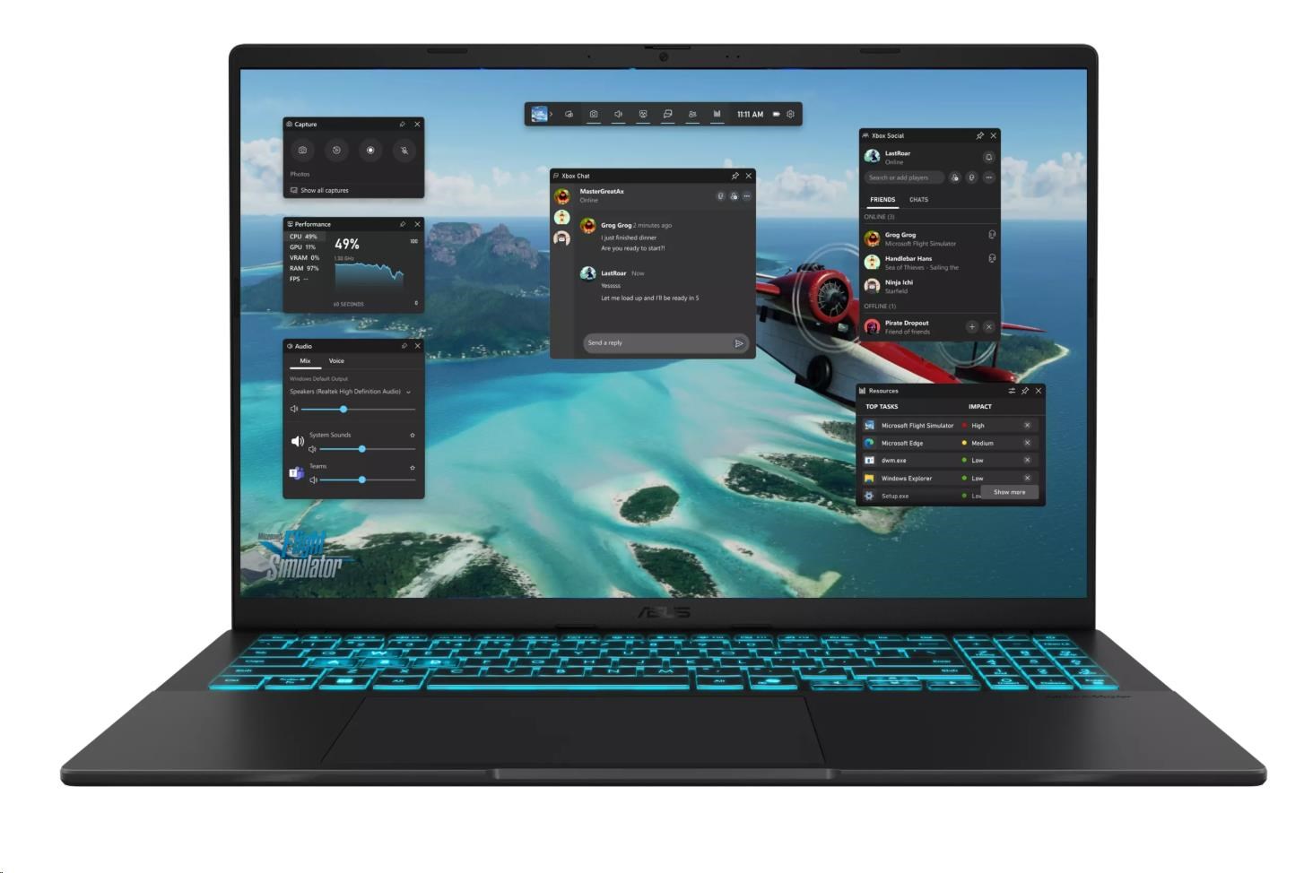 Laptop ASUS V16 V3607VH RP026W, 16", Intel Core 5 210H, 16GB RAM, 1TB SSD, NVIDIA GeForce RTX 5050, i zi