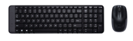 Set tastierë dhe maus Logitech MK220, 2.4 GHz, 300 DPI, i zi