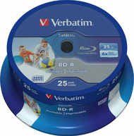 Disqe Verbatim BD-R, 25GB, 6x, 25 copë