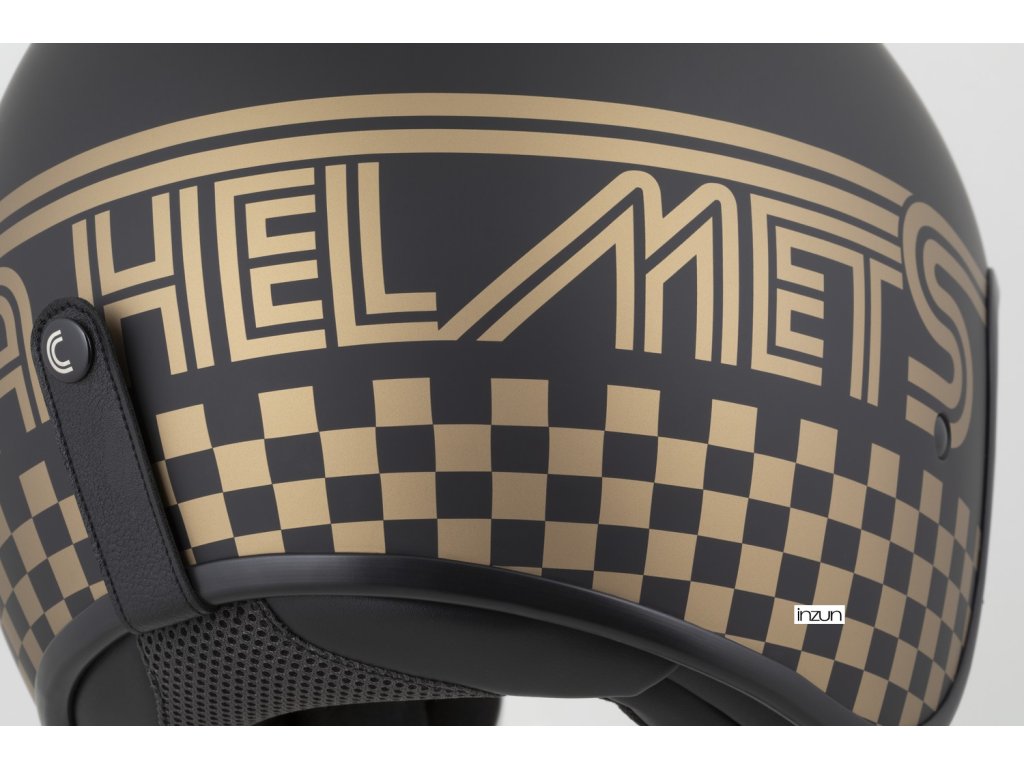 Helmë moto CASSIDA Oxygen 2.0 Rondo, e hapur, diellzë e integruar, e zezë matt ari