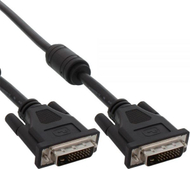 Kabllo DVI-D InLine, Dual Link 24+1, 3m, i zi