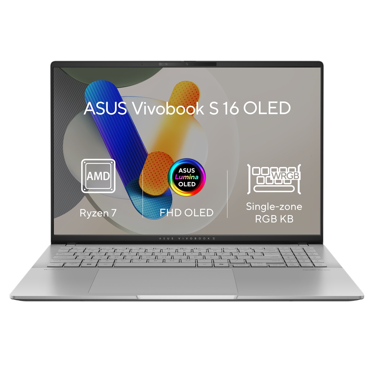Laptop ASUS NTB Vivobook S16 OLED (M5606KA-OLED094X), 16", 3K, AMD AI 7 350, 24GB RAM, 1TB SSD, i argjend