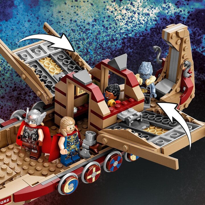 Set LEGO® Marvel Super Heroes 76208 Goat Sled Boat, 564 pjesë