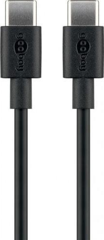 Kabllo USB Goobay USB C në USB C, 2 m, e zezë