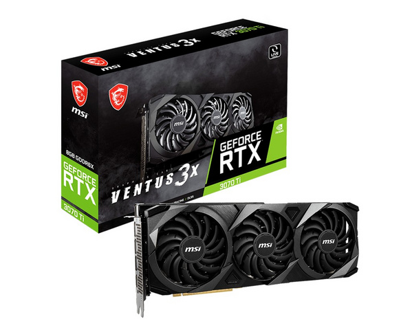 Kartelë grafike MSI RTX 3070 TI VENTUS 3X 8G OC NVIDIA GeForce RTX 3070 TI 8 GB GDDR6
