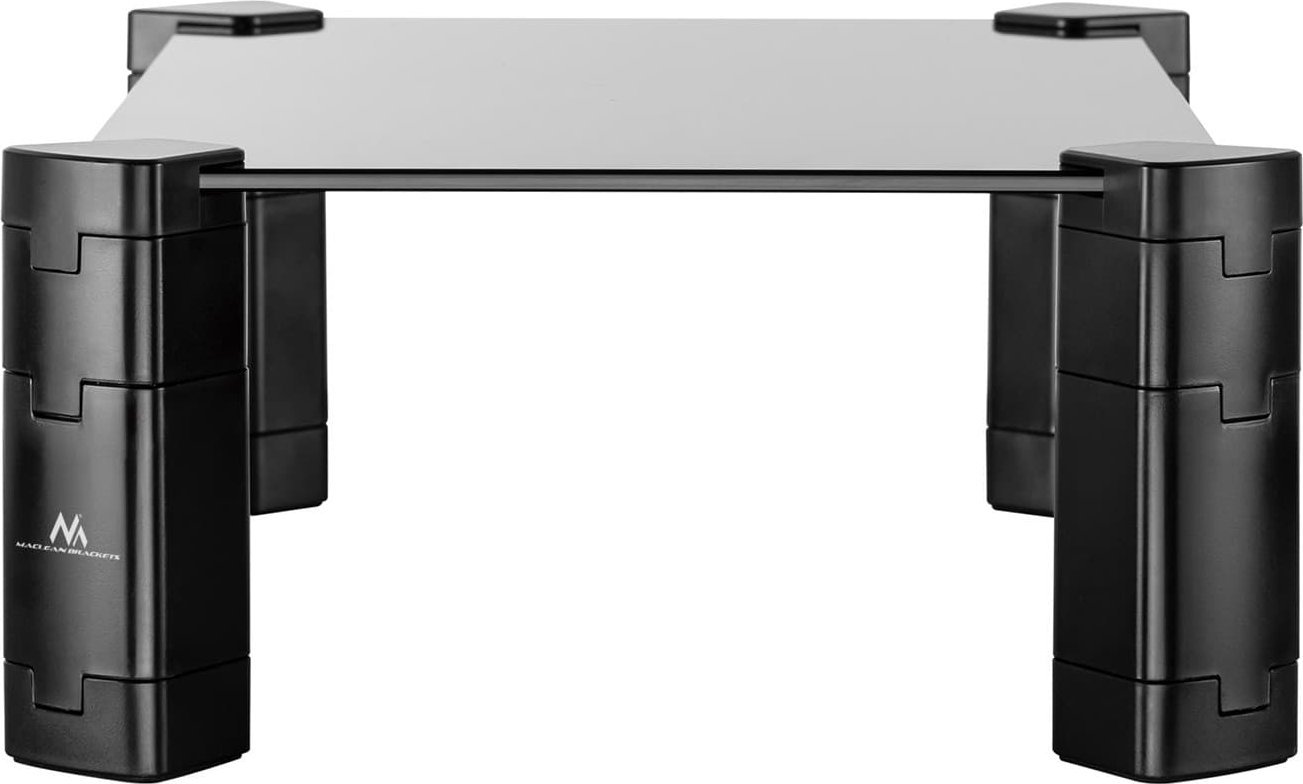 Stendë laptopi dhe monitori Maclean MC-934, xham i kalitur, 20kg, e zezë