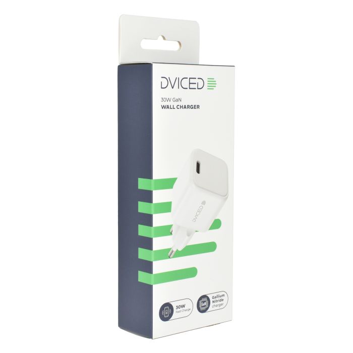 Dviced Wall Charger 30W GaN USB-C EU, White