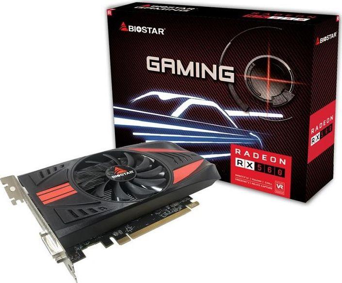Kartelë grafike Gaming Biostar RX 560, 4GB, e zezë