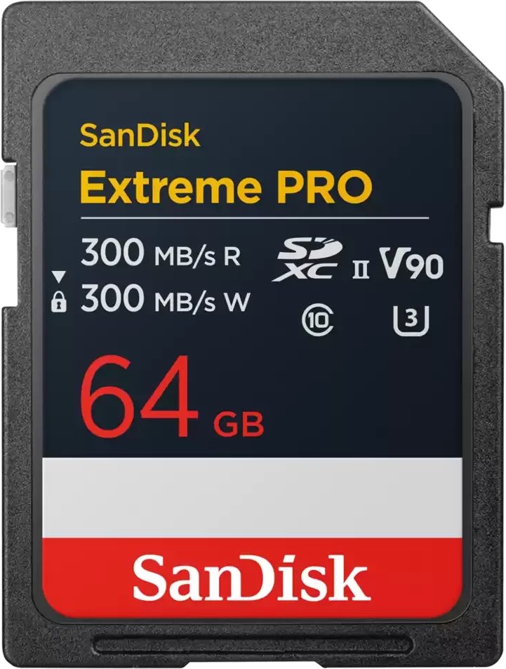Kartë memorie SanDisk Extreme PRO, 64GB SDXC, UHS-II Class 10